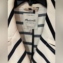 Madewell  Parcel Ivory with Black Stripe Double-Breasted Trench Coat Size Medium Photo 11