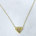 ma*rs Miss To  18K Gold Plated Diamond Shaped Necklace Photo 0