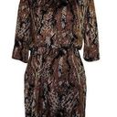 Etcetera  brown & black silk  dress 14 Photo 0