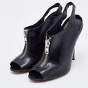 Manolo Blahnik  Black Leather Vella Booties size 38.5 / US 8.5 Photo 0