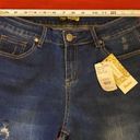 Suzanne Betro  Butler Rip & Reparis Dark Wash Boyfriend Jeans Women Size 10 Photo 4