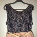 The Moon  Dress Lace & Tulle Blue & Pink Dress w/ Velvety Tie Belt Sz 3X EUC Ethreal Photo 11