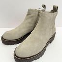 Nordstrom  Booties Miller Water Resistant Size 6 Leather Taupe Block Heel NEW Photo 1