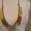 Coldwater Creek Signed  Long Yellow Bead Costume Necklace Adjustable Length Photo 9