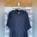 Monsoon  Embroidered Spot Shirt Dress in blue Large Photo 5