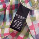 Zac and Rachel  Checkered Lightweight Button Front Popover Blouse Women’s Size M Photo 5