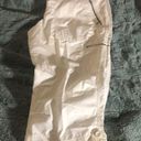 Michael Kors Micheal kors pure white zip cargo roll up capris size 8​ Photo 1