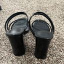 Faux Croc Heels Black Size 7.5 Photo 3