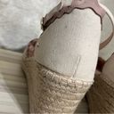 Kate Spade  Thea Espadrilles Wedge Sandal Women's Ivory Canvas Size 10 Photo 2