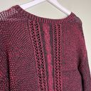 Sanctuary Women’s Easy Marle Knit Sweater in Scarlet Red and Black Size Small Photo 4