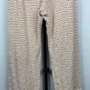 ZARA  Orange Cream Crochet Knit Straight Leg Pull On High Waist Pants Size L Photo 5