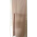 Mistress Rocks  Strapless Bodycon Slit Maxi Gown Dress Champaign Size XS NEW Photo 3