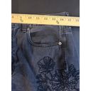 American Eagle  Outfitters Black Mom Jeans Size 12 Embroidery Boho Floral Photo 6