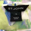 St. John  Sleeveless Floral Blouse 10 Silk Floral Ruffled See pics, descr… Photo 8