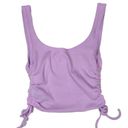 Playboy  Pacsun Lilac Purple Ruched Cropped Tank Top XS Photo 3