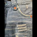 Bermuda Revolt Blue Jean Shorts Female Size Medium  Light Wash Distressed Photo 5