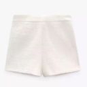 ZARA New‼️  Women's Textured Asymmetrical Skort Ivory Size XS Photo 4