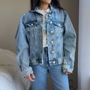 River Island Distressed Denim Jacket 100% Cotton Size 10 Photo 11