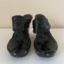 Jack Rogers  Women's Black Marbella Wedge Sandal 6.5 US Photo 3