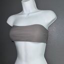 ZARA Slate Gray Bandeau Top Swim Bikini Strapless Too Womens Medium Photo 2