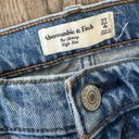 Abercrombie & Fitch  Curve Love High Rise Skinny Light Wash Distressed Jeans Photo 3