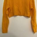 Divided  H&M Solid Mustard Golden Open Weave Semi Sheer Crew Neck Sweater Small S Photo 3