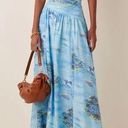 STAUD  Kona Blue Island Printed Maxi Skirt Size 2 NWT Photo 0