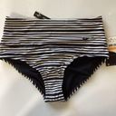 Nike New.  stripe convertible bikini bottom. Size small Photo 2