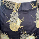 Jill Stuart  A-Line Pleated Mini Skirt in Dark Floral Yellow Black Silk Size 4 Photo 3