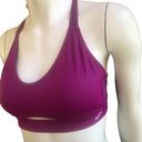 Brooks  Padded Purple Racerback Sports Bra Removable Pads Women’s Size Large Photo 1