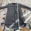 Madewell  black and white plaid daywalk button up shirt dress with pockets Photo 8