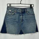 GRLFRND  Eva Colorblock Mini Denim Skirt 26‎ Photo 0