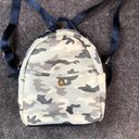 Tommy Hilfiger  Camo Backpack with Gold Logo Hardware Blue Straps Y2K Streetwear Photo 0