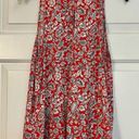 Old Navy  High Neck Red Floral Sleeveless Tank Blouse Large Photo 1