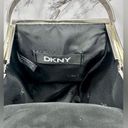 DKNY  Mini Gray Satin Pouch with Silver Handle  Photo 5