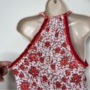 Poupette St. Barth  Lola Mini red floral Dress sz S Photo 6