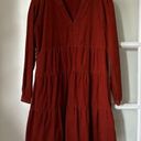 Velvet Heart Corduroy Burnt Orange Dress Photo 0