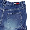 Tommy Hilfiger Y2K Carpenter Jean Shorts Size 13  Faded Jorts Flag Vintage Grunge Photo 6