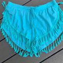 Victoria's Secret Victoria Secret Shorts Aquamarine Mint Green Tasseled Beach Womens S M Photo 3