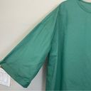 The Cove Grae Lagenlook Relaxed Fit 3/4 Sleeves Linen-Cotton Blend Green Top Size L Photo 3