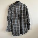 Everlane  Lightweight Flannel Oversized Shirt Black Brown Plaid 12 Photo 8