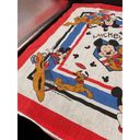 Disney  Mickey Mouse & Pluto Bandana Scarf Fabric Vintage Photo 2