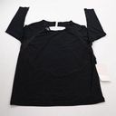 Lululemon  If you're Lucky Long Sleeve Tee Open Back Mesh Women's SZ 10 Black NWT Photo 0