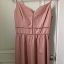 Paper Heart Pink Faux Leather Dress Photo 0