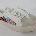 American Eagle  Outfitters Womens 8 White & Plaid Sneaker Shoes Photo 3