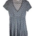 Ivy and Main  Vneck Mini Green Babydoll Dress Size Medium Casual Comfy Photo 0