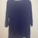 Solitaire  Navy Blue Eyelet Swim Beach Coverup Size Medium Photo 7