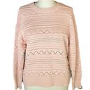 Petal NWT -  Ladies Pink "Spring " Summer Cotton Sweater NWT ~ Women's Size L Photo 0