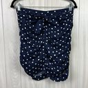 Tanya Taylor  Womens Top 2 Blue Polka Dot Sleeveless Bow Tie Silk Gathered Pinup Photo 0