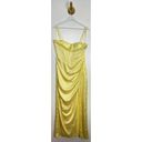 Mac Duggal  Bustier Side Ruched Bodycon Gown in Lemon Yellow Size US 8 Photo 5